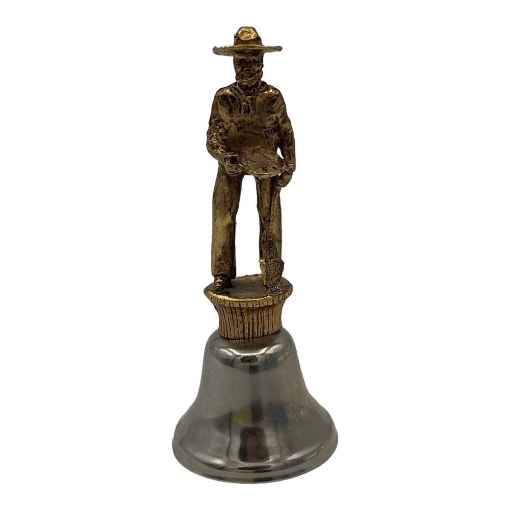 Vintage Barkerville‎ BC Prospector Gold Panning Bell Metal Canada